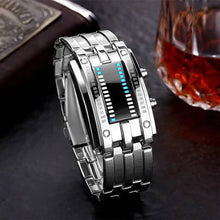 Load image into Gallery viewer, Men LED Light Stainless Steel Sports Watch