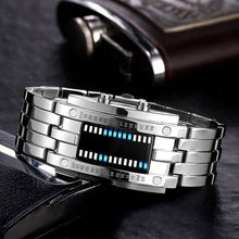 Load image into Gallery viewer, Men LED Light Stainless Steel Sports Watch