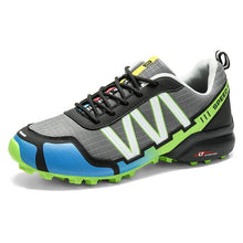 将图片加载到图库查看器,Men Running Sneakers Outdoor Breathable Anti-Skid Wear Resistant Lace-Up Sneakers Male Jogging Training Travel Sport Athletic Sneakers Support Gym Tranning Non Slip Lightweight Sneaker