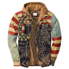 Load image into Gallery viewer, Men's Autumn Winter Jacket Plaid Hooded Long Sleeve Basic Casual Shirt Jackets Men's Long Sleeve Soft Warm Jacket With Hood Hooded Shirt Jacket Soft Long Sleeve Outdoor Clothes For Men