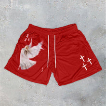 Load image into Gallery viewer, Men's Beach Short Trunks Summer Casual Shorts Gym Sport Quick Dry Mesh Shorts Running Basketball Shorts For Male Mesh Breathable Pants with Elastic Waist Drawstring and Pockets