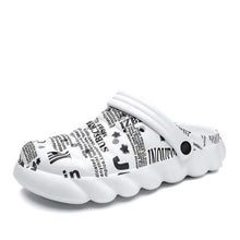 Load image into Gallery viewer, Men's Black Rubber Beach Flip Flops Sandals Wedge Flat Shoes Footwear Fashion Unisex Garden Clogs Sports Sandals Outdoor Indoor Lightweight Clogs