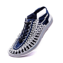 Load image into Gallery viewer, Men's High-Quality Hand-Woven Espadrilles Outdoor Summer Sandals Soft Non-slip Hiking Beach Platform Sandals Summer Strap Anti-Skidding Walking Water Shoes Comfortable Athletic Espadrilles For Beach