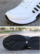 将图片加载到图库查看器,Men's Leather Autumn Shoes Casual Sneakers Tennis Fashion White Trainers Sneakers Casual Leather Fashion Sneakers Breathable Sports Running Sneakers