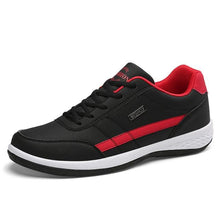 Load image into Gallery viewer, Men's Leather Sneakers Casual Comfortable Luxury Sneakers Man Lace-Up Athletic Sports Artificial Leather Mens Spring Flats Trainers Outdoor Mens Casual Sports Sneakers