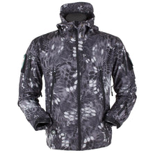 将图片加载到图库查看器,Men's Outdoor Soft Fleece Jacket Men's And Women's Jacket Unique Jackets For Men Windproof Waterproof Breathable Jacket Thermal Hooded Tactical Jacket Outdoor Camouflage Fleece Hooded Coat