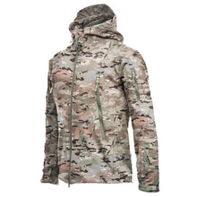将图片加载到图库查看器,Men's Outdoor Soft Fleece Jacket Men's And Women's Jacket Unique Jackets For Men Windproof Waterproof Breathable Jacket Thermal Hooded Tactical Jacket Outdoor Camouflage Fleece Hooded Coat