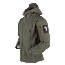 将图片加载到图库查看器,Men's Outdoor Soft Fleece Jacket Men's And Women's Jacket Unique Jackets For Men Windproof Waterproof Breathable Jacket Thermal Hooded Tactical Jacket Outdoor Camouflage Fleece Hooded Coat