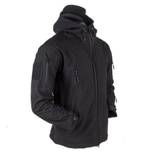 将图片加载到图库查看器,Men's Outdoor Soft Fleece Jacket Men's And Women's Jacket Unique Jackets For Men Windproof Waterproof Breathable Jacket Thermal Hooded Tactical Jacket Outdoor Camouflage Fleece Hooded Coat