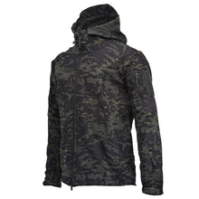 将图片加载到图库查看器,Men's Outdoor Soft Fleece Jacket Men's And Women's Jacket Unique Jackets For Men Windproof Waterproof Breathable Jacket Thermal Hooded Tactical Jacket Outdoor Camouflage Fleece Hooded Coat