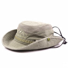 将图片加载到图库查看器,Men's Outdoor Traveling Cap Summer Mesh Breathable Retro Cotton Bucket Hat Unisex Adult High Quality Hat Jungle Fishing Hats Novelty Dad's Beach Cap Bucket Hat For Fishing Summer Adjustable Hat