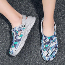 Load image into Gallery viewer, Men's Summer Hole Shoes Rubber Soft-Soled Garden Shoes Outdoor Non-Slip Camouflage Sandals Clogs Garden Shoes Unisex Yard Slip On Shoes For Men