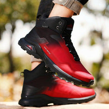 Load image into Gallery viewer, Men's Warm Boots Plush Snow Boots Outdoor Non-Slip Hiking Boots High Top Waterproof Sports Men's Winter Boots Snow Boots Warm Lined Non Slip Leather Shoes