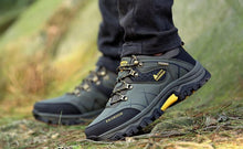 将图片加载到图库查看器,Men's Winter Snow Boots Waterproof Leather Sports Super Warm Men's Boots Outdoor Hiking Boots Work Travel Shoes Trail Climbing Shoes Lace Up Anti-Slip Waterproof Working Outdoor Boots
