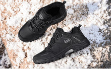 将图片加载到图库查看器,Men's Winter Snow Boots Waterproof Leather Sports Super Warm Men's Boots Outdoor Hiking Boots Work Travel Shoes Trail Climbing Shoes Lace Up Anti-Slip Waterproof Working Outdoor Boots
