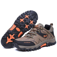 将图片加载到图库查看器,Men's Winter Snow Boots Waterproof Leather Sports Super Warm Men's Boots Outdoor Hiking Boots Work Travel Shoes Trail Climbing Shoes Lace Up Anti-Slip Waterproof Working Outdoor Boots