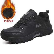 将图片加载到图库查看器,Men's Winter Snow Boots Waterproof Leather Sports Super Warm Men's Boots Outdoor Hiking Boots Work Travel Shoes Trail Climbing Shoes Lace Up Anti-Slip Waterproof Working Outdoor Boots