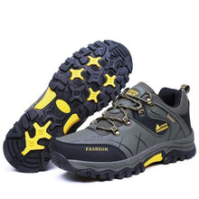 将图片加载到图库查看器,Men's Winter Snow Boots Waterproof Leather Sports Super Warm Men's Boots Outdoor Hiking Boots Work Travel Shoes Trail Climbing Shoes Lace Up Anti-Slip Waterproof Working Outdoor Boots