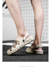 将图片加载到图库查看器,Men Sandals Summer Camouflage Hole Shoes Garden Shoes Outdoor Non-slip Beach Shoes Flat Sandals Home Slippers Unisex Garden Clogs Shoes Slippers Sandals For Mens