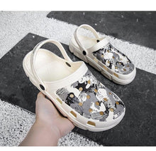 将图片加载到图库查看器,Men Sandals Summer Camouflage Hole Shoes Garden Shoes Outdoor Non-slip Beach Shoes Flat Sandals Home Slippers Unisex Garden Clogs Shoes Slippers Sandals For Mens