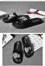 将图片加载到图库查看器,Men Slippers Unisex Bathroom Home Slides Male Couple Beach Sandals Fashion House Shoes Non-slip Flip Flops Mens Bathroom Pool Non-Slip Quick Drying Fashion Slippers