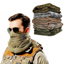 将图片加载到图库查看器,Men Tactical Military Keffiyeh Net Mesh Neck Scarf Shemagh Head Wrap Face Scarf Bandana Outfit Headband Black Motorcycle Balaclava Winter Sport Fishing Fleece Neck Warmer Windproof Dustproof Face Mask Scarf Men Hunting Skis Hiking