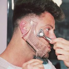 Load image into Gallery viewer, Men Transparent Modern Beard Shaping Tool Lightweight And Flexible Fits All-In-One Styling Beard Comb