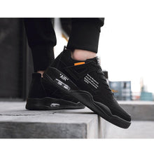 Load image into Gallery viewer, Men White Casual Leather Fashion Sneakers Breathable Sports Running Shoes Leather Running Sport Air Cushion Outdoor Training Sneakers High Quality Design