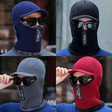 将图片加载到图库查看器,Men Winter Knitted Hat With Zipper New Add Fur Lined Warm Brim Winter Hats For Men Keep Face Ear Warm Balaclava Cap Balaclava Gorgas Bonnet Knitted Hat Windproof Ski Mask Cold Weather Face Mask Motorcycle Balaclava Hood Warmer Winter Sports Cap