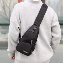 Load image into Gallery viewer, Men Women Crossbody Shoulder Bag with USB Port