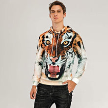 Load image into Gallery viewer, Men's Animal Patterned 3D Tiger Hoodie