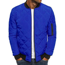 Load image into Gallery viewer, Men's Bomber Quilted Diamond Padded Jacket