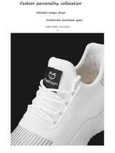 Load image into Gallery viewer, Mens Breathable White Trendy Sneakers Casual Design Light Walking Running Trainers Casual Breathable Mesh Men Running Shoes Walking Sneakers