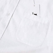 将图片加载到图库查看器,Mens Button Down Short Sleeve Linen Shirts
