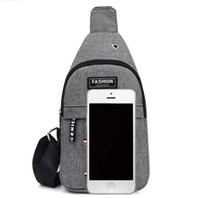 将图片加载到图库查看器,Men's Canvas Chest Bag