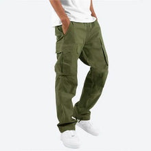 Load image into Gallery viewer, Men's Cargo Pants Trousers Drawstring Elastic Waist Multi Pocket