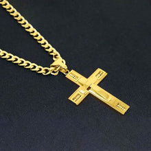 Load image into Gallery viewer, Men's Cross Necklaces in Stainless Steel