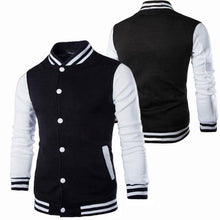 将图片加载到图库查看器,Mens Fashion Casual Slim Fit Jacket Men/Boy Baseball Jacket Men Fashion Design Classic Elegant Clothing Men's College Comfortable Jacket High School Long Sleeves Jackets