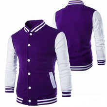 将图片加载到图库查看器,Mens Fashion Casual Slim Fit Jacket Men/Boy Baseball Jacket Men Fashion Design Classic Elegant Clothing Men's College Comfortable Jacket High School Long Sleeves Jackets