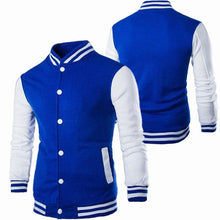 将图片加载到图库查看器,Mens Fashion Casual Slim Fit Jacket Men/Boy Baseball Jacket Men Fashion Design Classic Elegant Clothing Men's College Comfortable Jacket High School Long Sleeves Jackets