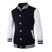 将图片加载到图库查看器,Mens Fashion Casual Slim Fit Jacket Men/Boy Baseball Jacket Men Fashion Design Classic Elegant Clothing Men's College Comfortable Jacket High School Long Sleeves Jackets