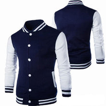 将图片加载到图库查看器,Mens Fashion Casual Slim Fit Jacket Men/Boy Baseball Jacket Men Fashion Design Classic Elegant Clothing Men's College Comfortable Jacket High School Long Sleeves Jackets