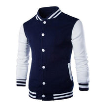 将图片加载到图库查看器,Mens Fashion Casual Slim Fit Jacket Men/Boy Baseball Jacket Men Fashion Design Classic Elegant Clothing Men's College Comfortable Jacket High School Long Sleeves Jackets