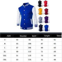 将图片加载到图库查看器,Mens Fashion Casual Slim Fit Jacket Men/Boy Baseball Jacket Men Fashion Design Classic Elegant Clothing Men's College Comfortable Jacket High School Long Sleeves Jackets