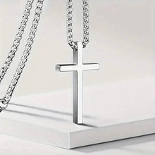 Load image into Gallery viewer, Men's Fashion Stainless Steel Cross Pendant Necklace
