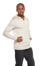 Load image into Gallery viewer, Men's Henley Style Bamboo Viscose Fleece Hoodie