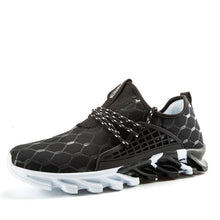 Load image into Gallery viewer, Mens Lightweight Breathable White Sneakers Casual Spring New Fashion Comfortable Walking Slip-On Sneakers Breathable Fashion Athletic Gym Casual Tennis Sneakers Modern Design Shoes