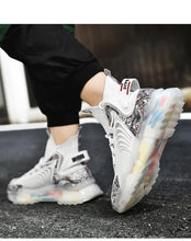 将图片加载到图库查看器,Mens Luxury Sneakers Casual Sports Trainer Race White Shoes Fashion Running Modern Sneakers Autumn Breathable Trendy Mens Walking Casual Sneakers