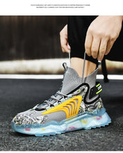 将图片加载到图库查看器,Mens Luxury Sneakers Casual Sports Trainer Race White Shoes Fashion Running Modern Sneakers Autumn Breathable Trendy Mens Walking Casual Sneakers