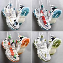 将图片加载到图库查看器,Mens Luxury Sneakers Casual Sports Trainer Race White Shoes Fashion Running Modern Sneakers Autumn Breathable Trendy Mens Walking Casual Sneakers